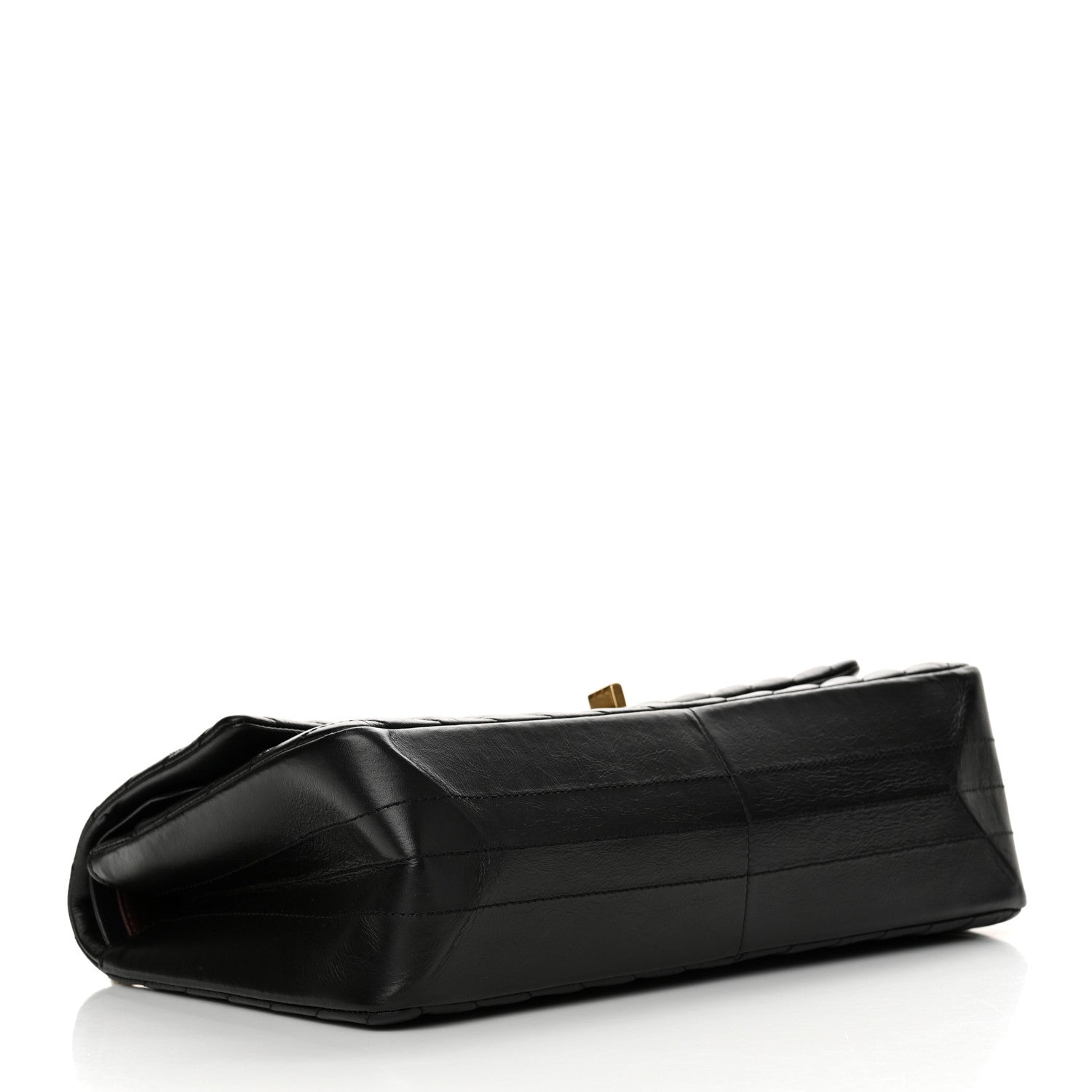 Aged Calfskin Chevron Quilted 2.55 Reissue 226 Flap Black