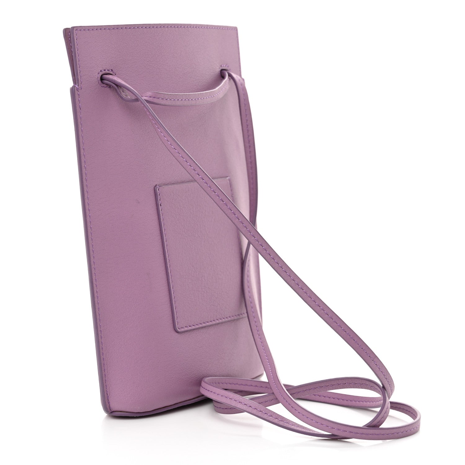 Smooth Calfskin Dice Pocket Purple