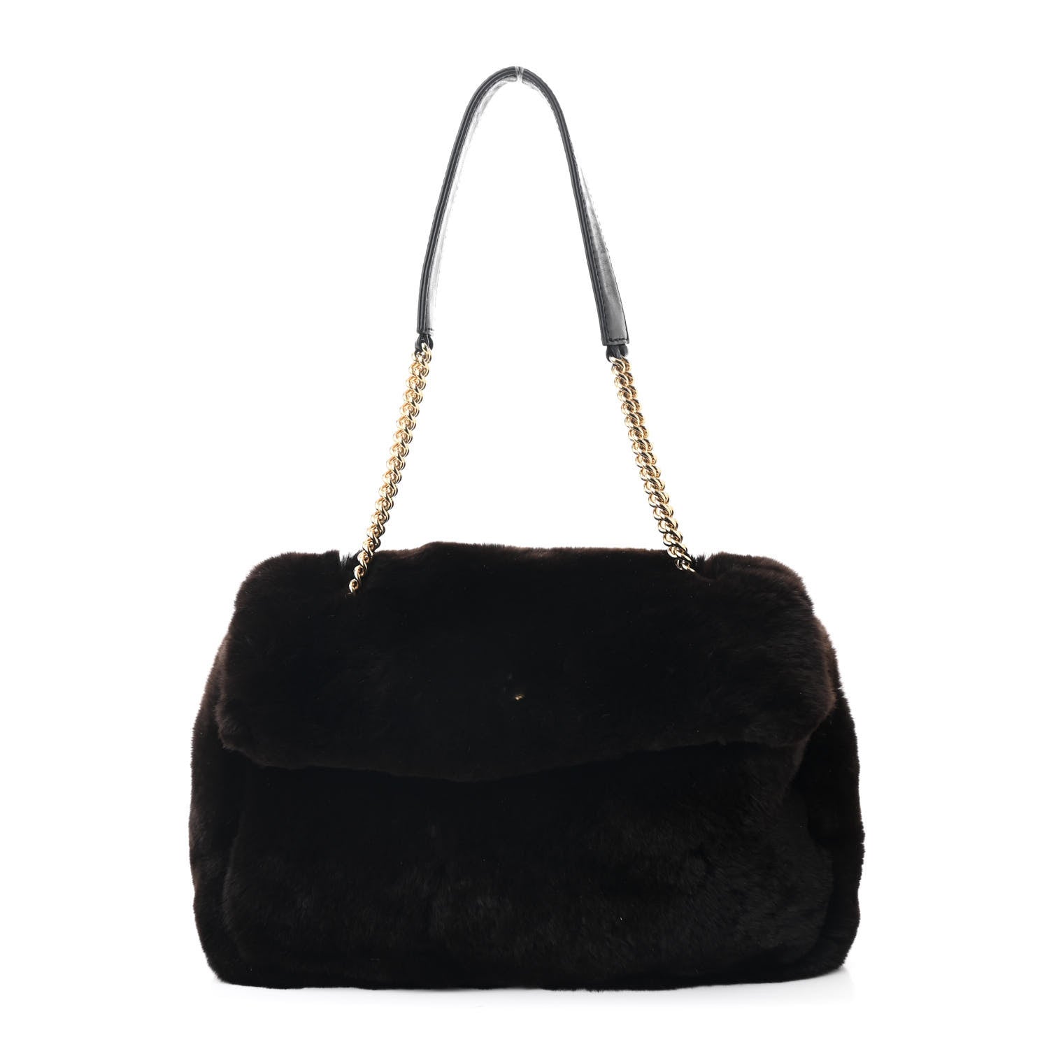 Rabbit Fur Flap Brown