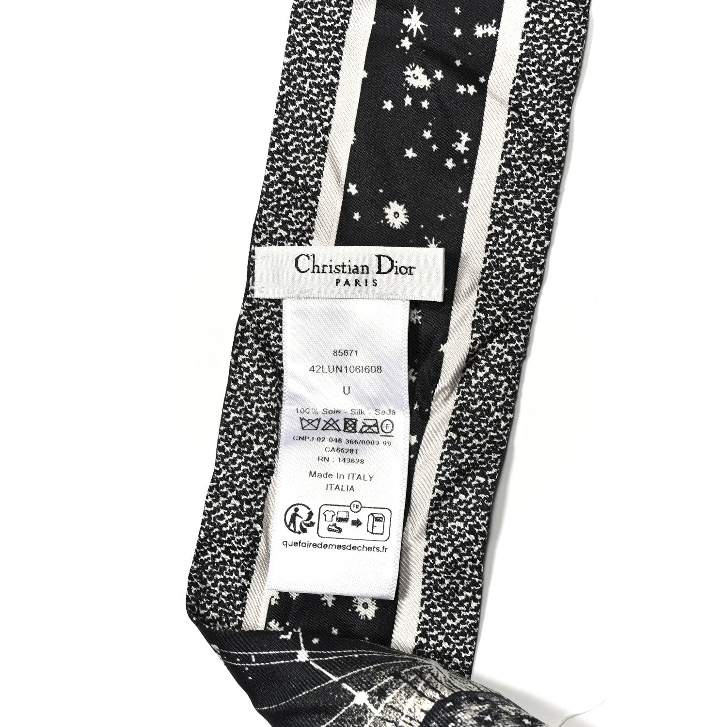 Silk Zodiac Aries Mitzah Scarf Black