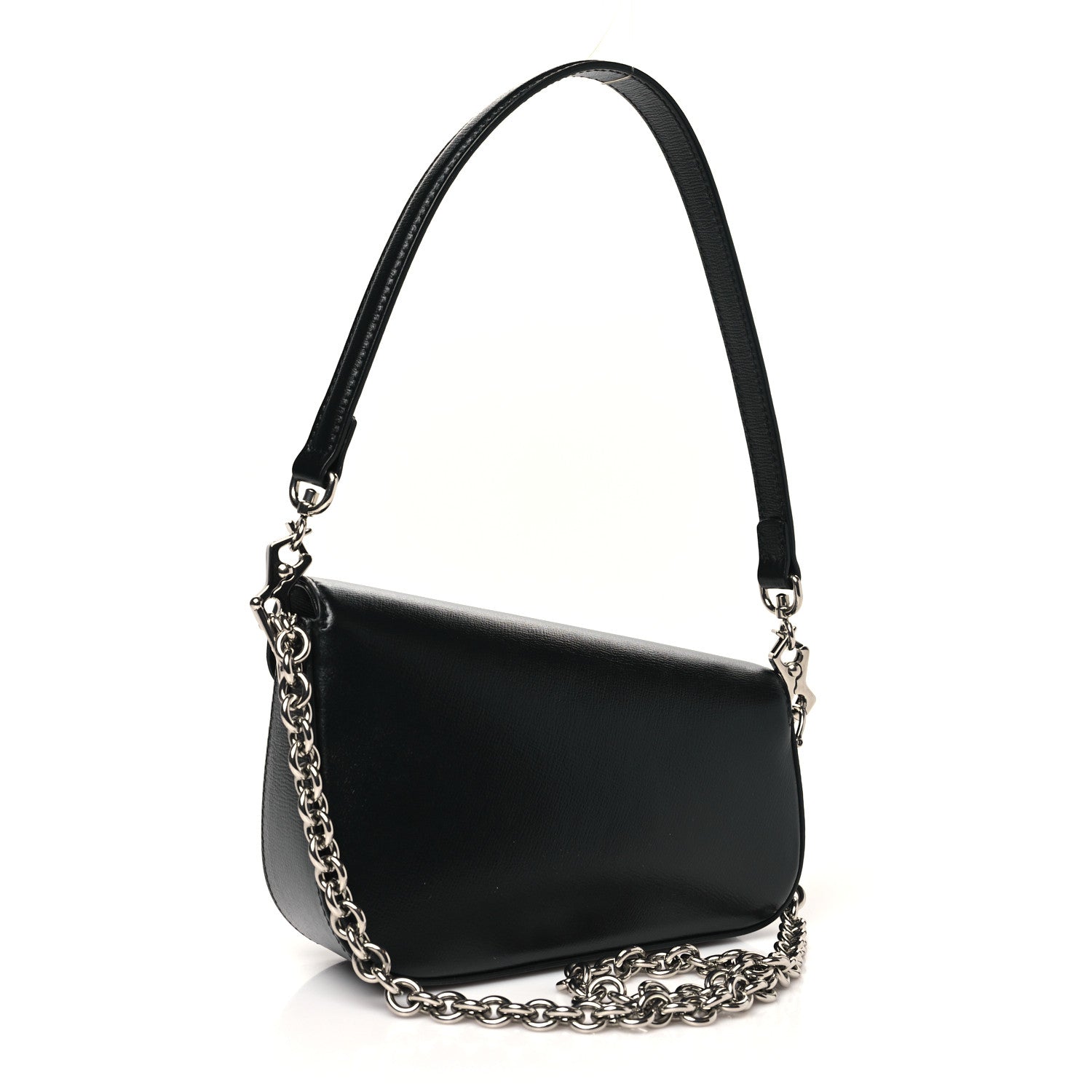 Calfskin Mini Horsebit 1955 Asymmetric Shoulder Bag Black
