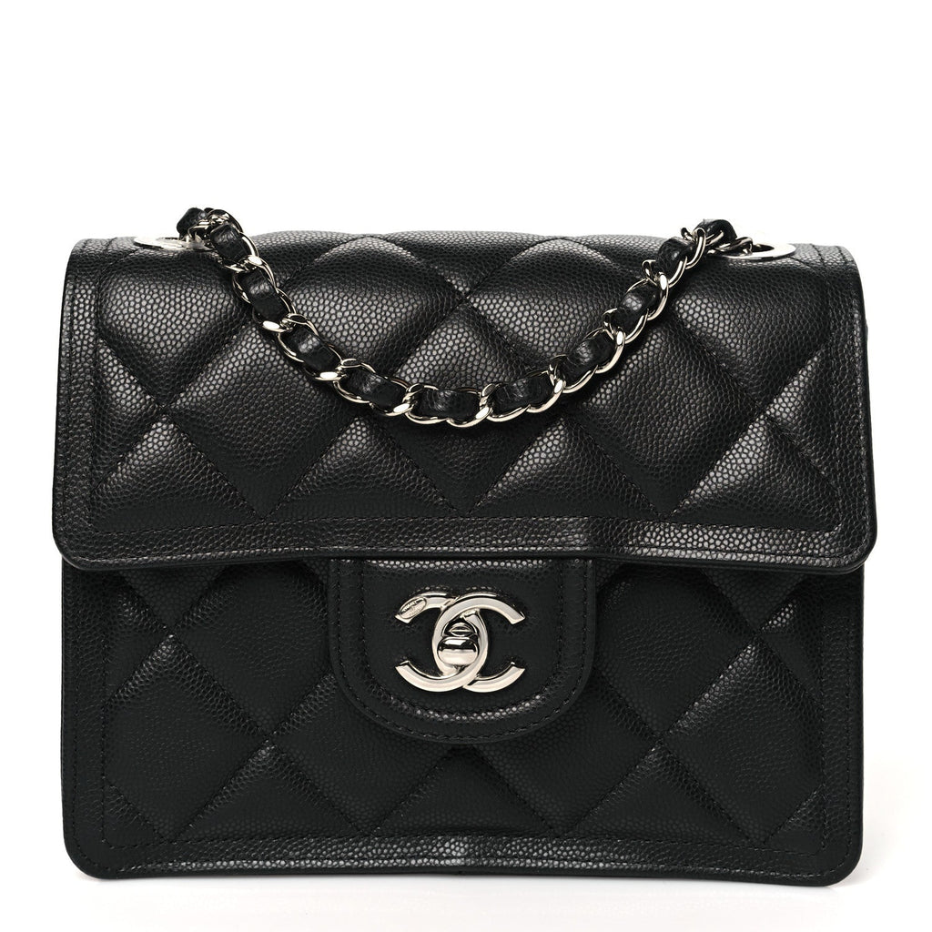 Caviar Quilted Mini Sweet Classic Flap Black
