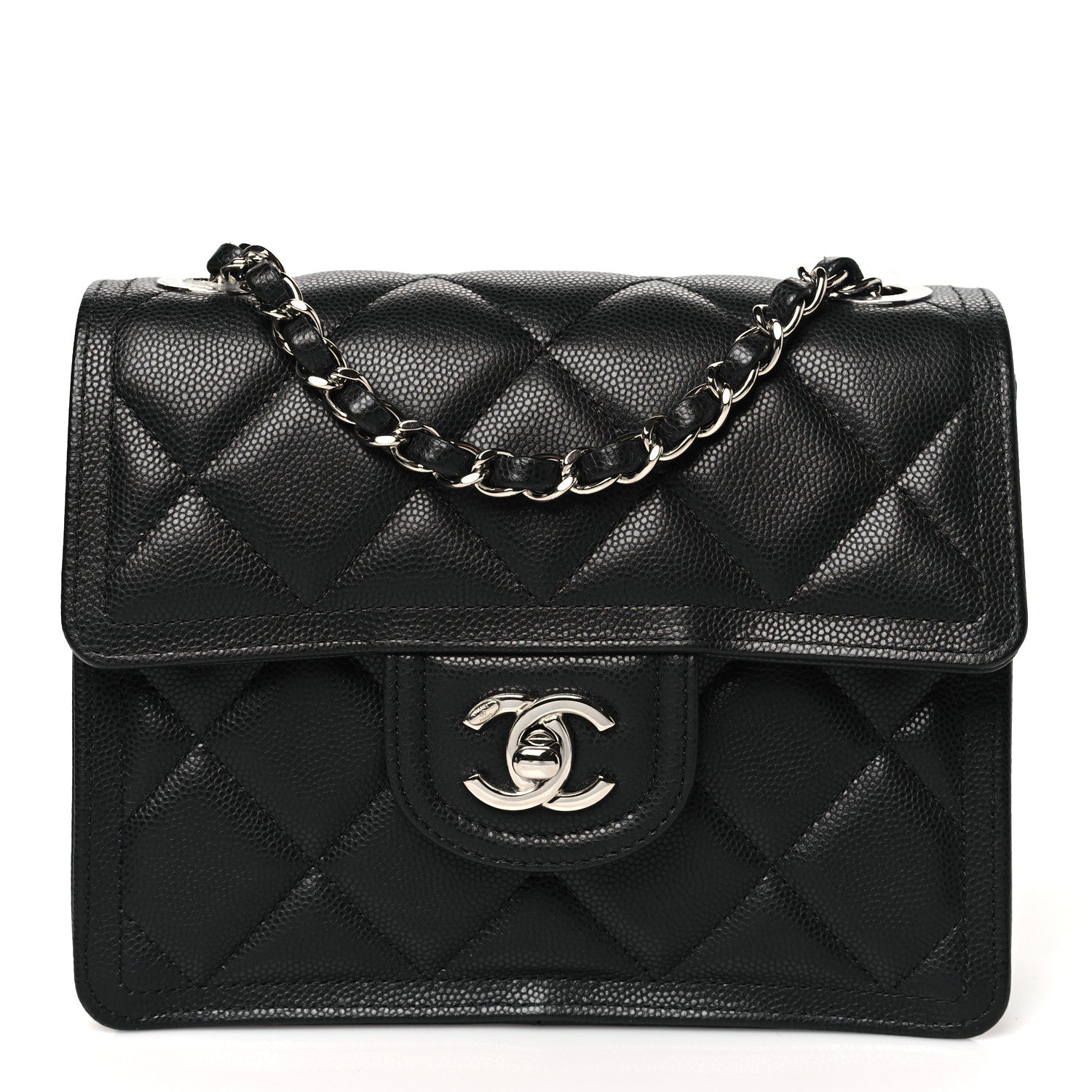 Caviar Quilted Mini Sweet Classic Flap Black