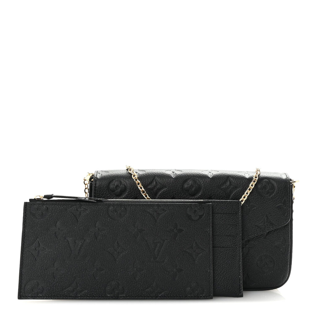 Empreinte Pochette Felicie Chain Wallet Black