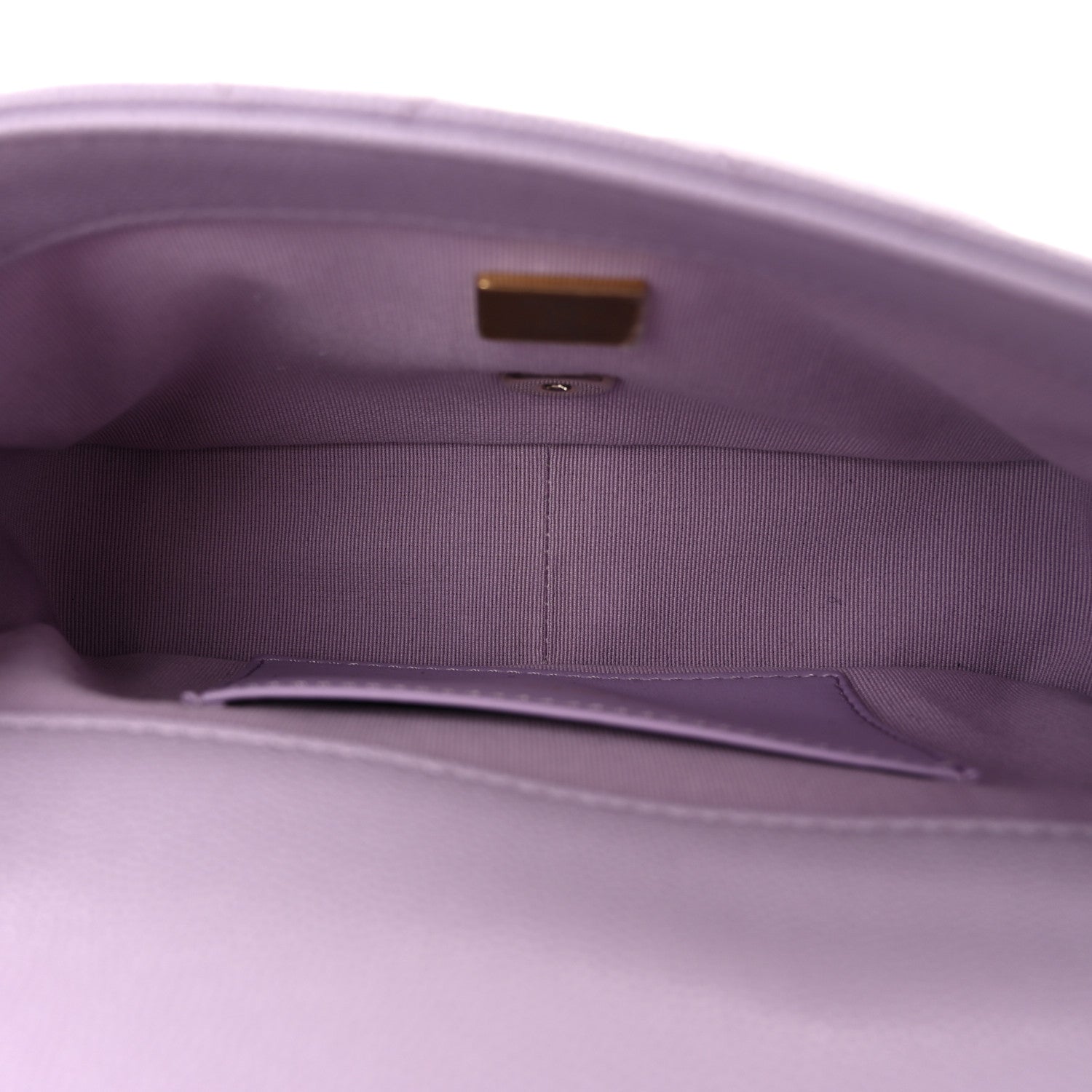 Caviar Quilted Funky Match Mini Flap Light Purple