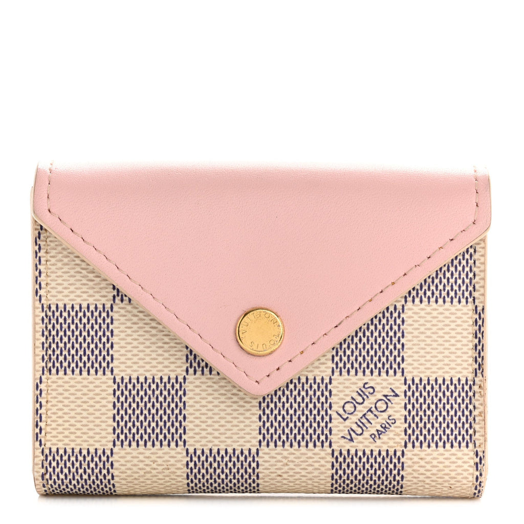 Damier Azur Arsene Playing s Pouch Rose Ballerine