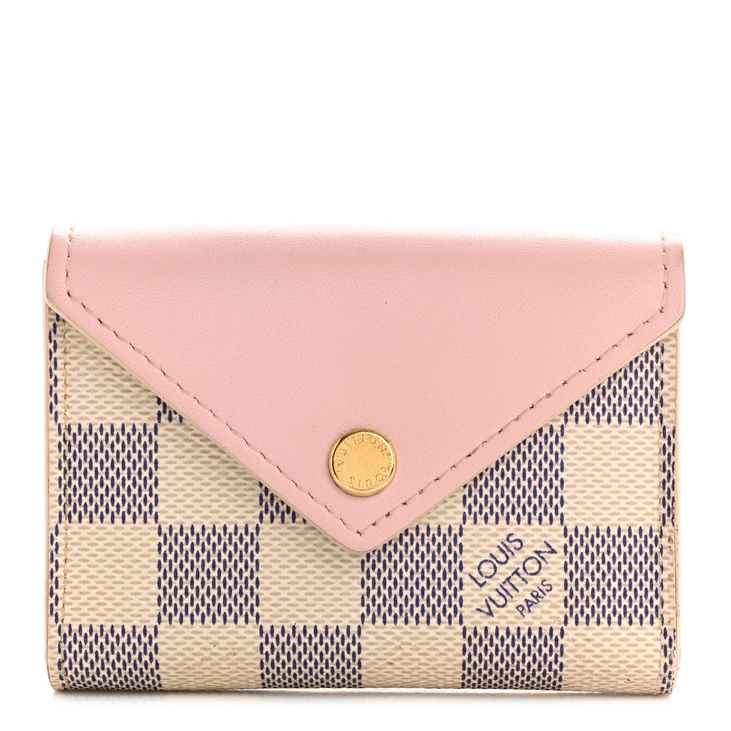 Damier Azur Arsene Playing s Pouch Rose Ballerine