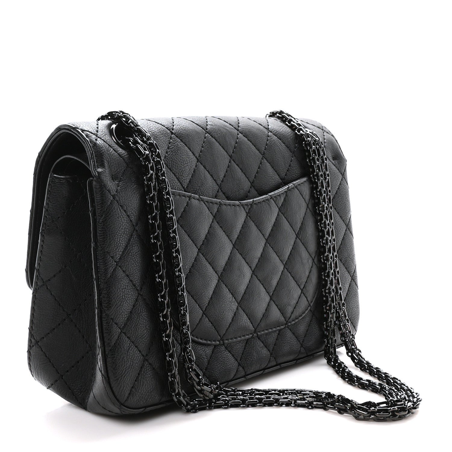 Calfskin Quilted 2.55 Reissue 225 Flap So Black