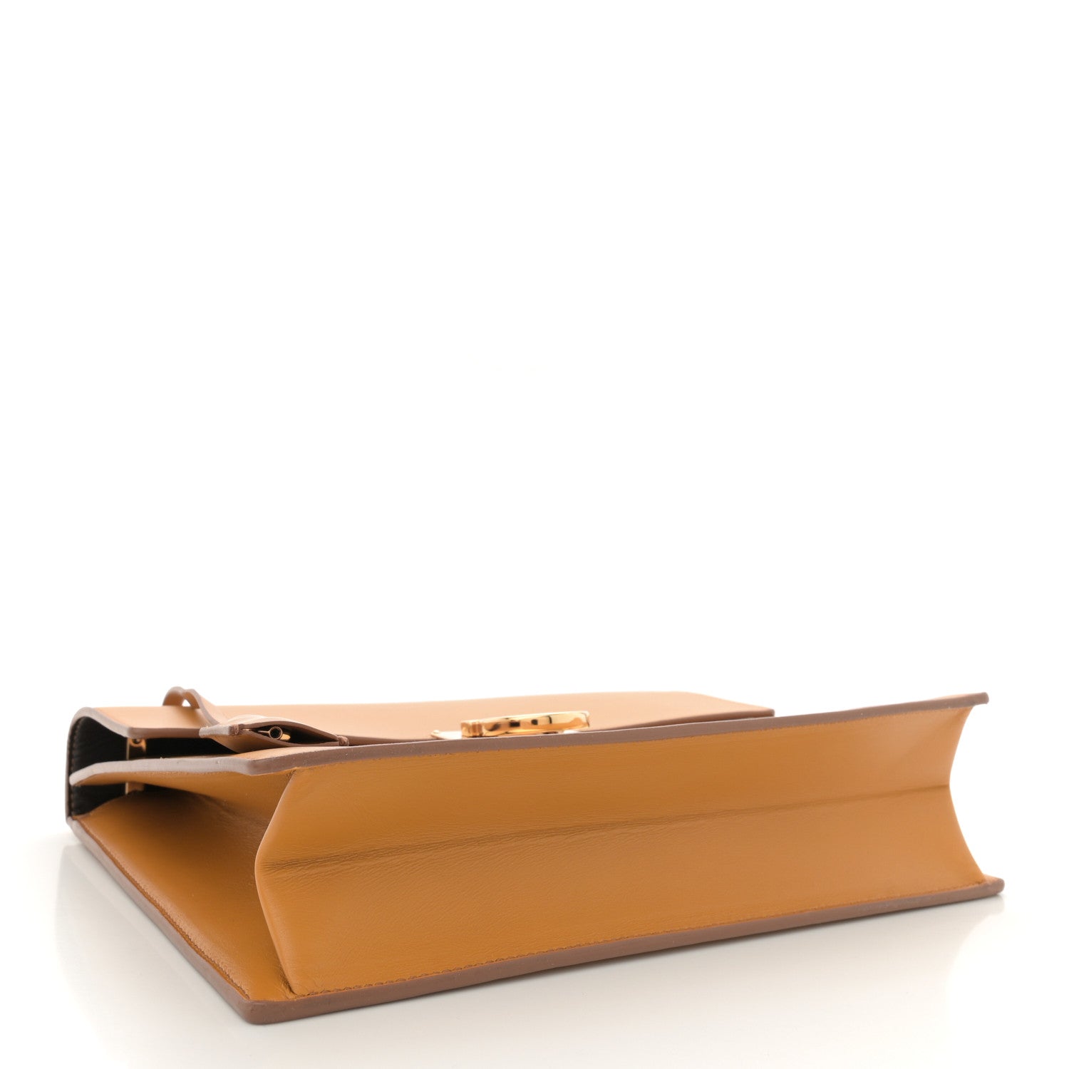 Calfskin Gancio Lock Marisol Top Handle Satchel Olivello
