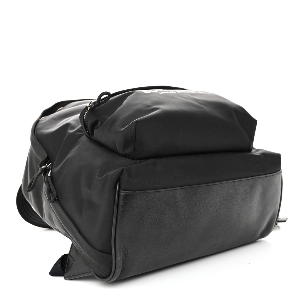 Nylon Logo Print Jett Backpack Black