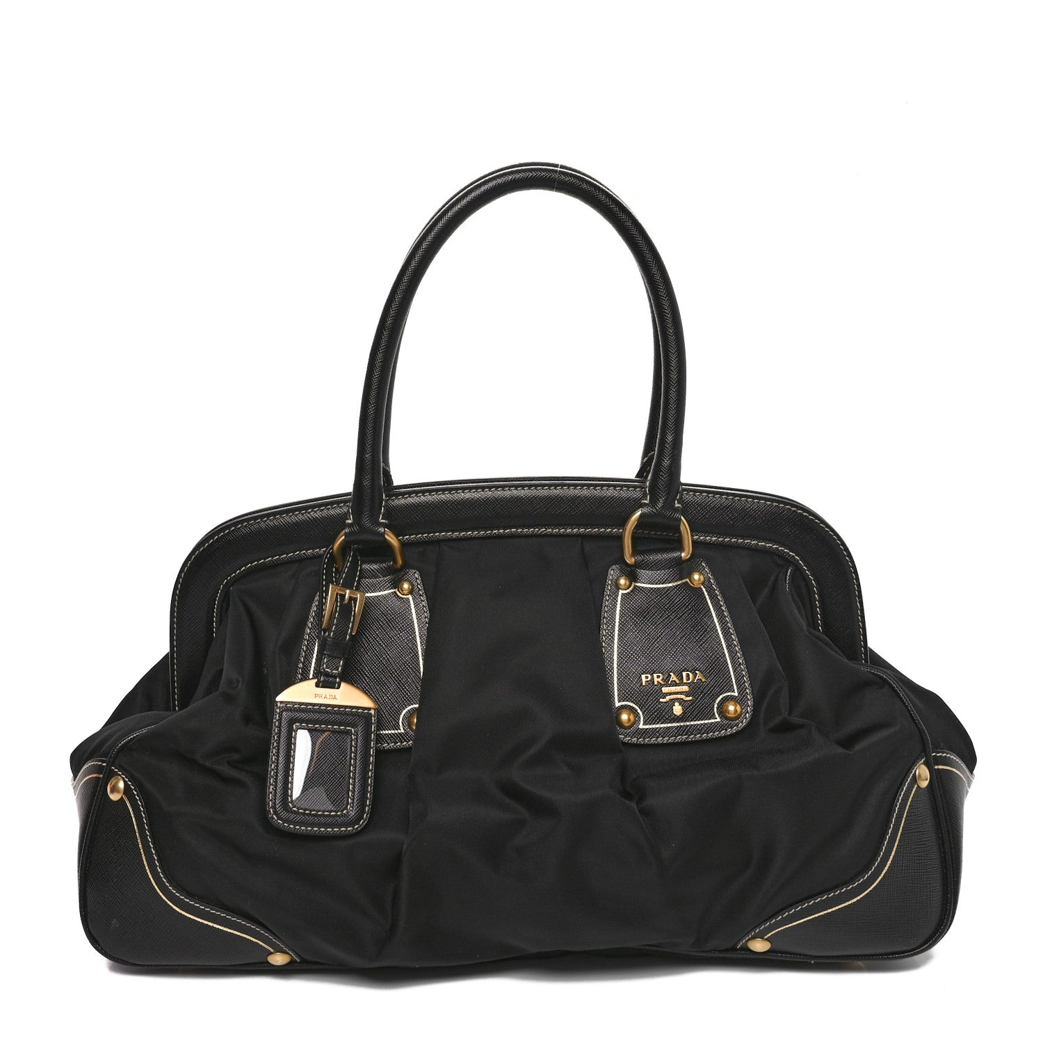 Tessuto Saffiano Doctor Bag Black