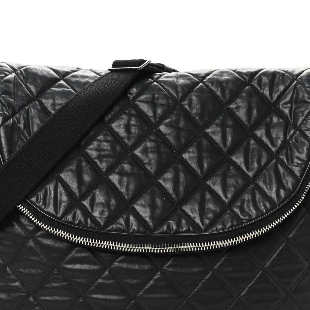 Nylon Quilted XL Coco Cocoon Messenger Black