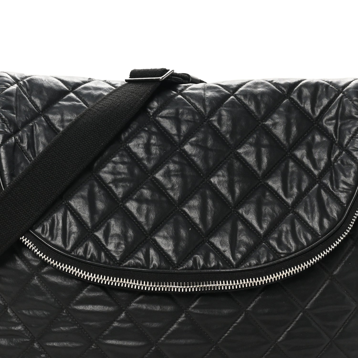Nylon Quilted XL Coco Cocoon Messenger Black