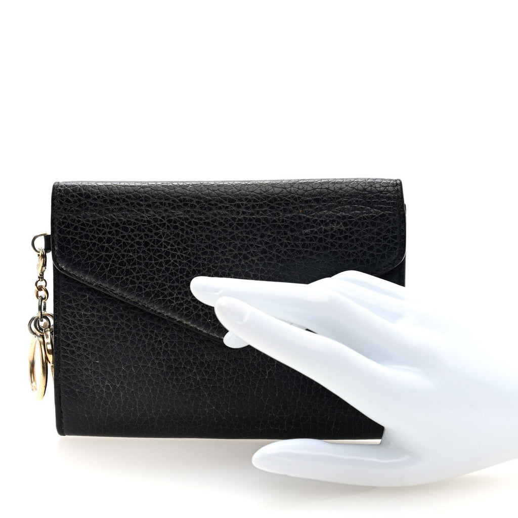 Bullcalf Diorissimo Slim Envelope Wallet Black Rose Indien