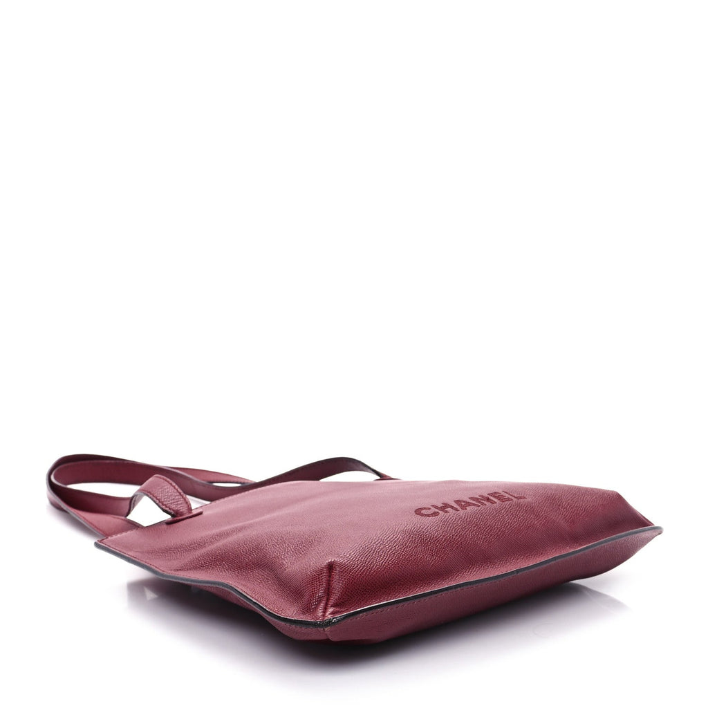 Caviar Shoulder Bag Burgundy