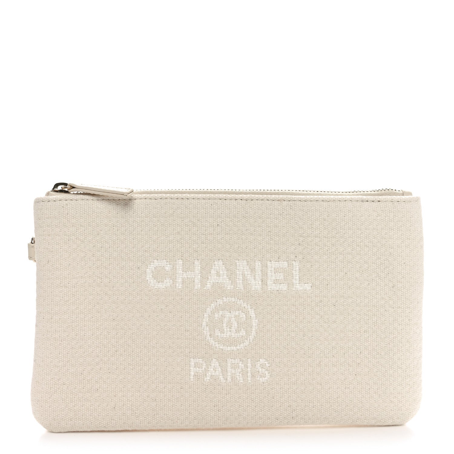 Canvas Deauville Cosmetic Pouch Light Beige