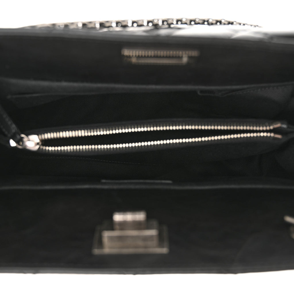 Aged Calfskin Quilted Reissue 2.55 Tote Black