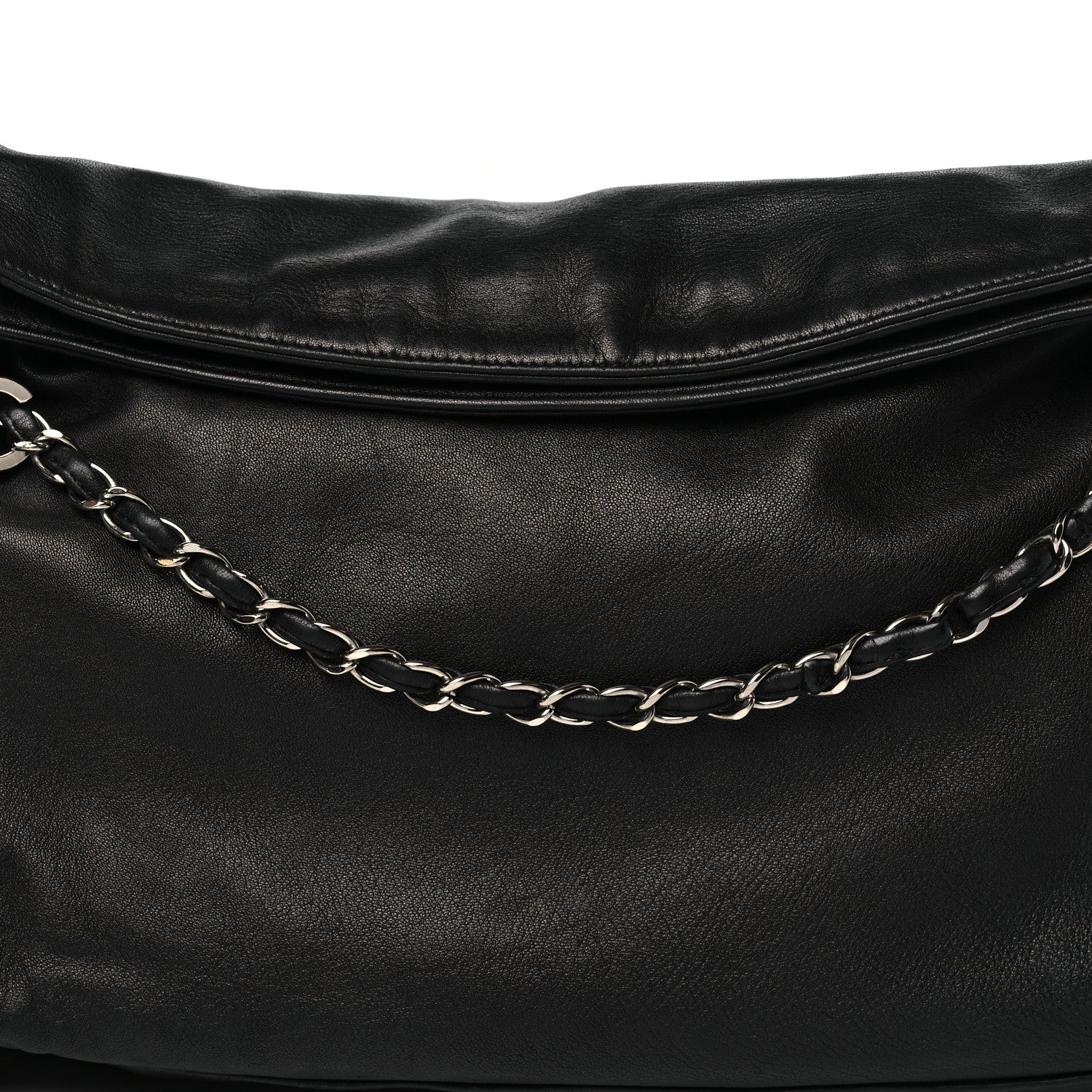 Lambskin Large Ultimate Soft Tote Black