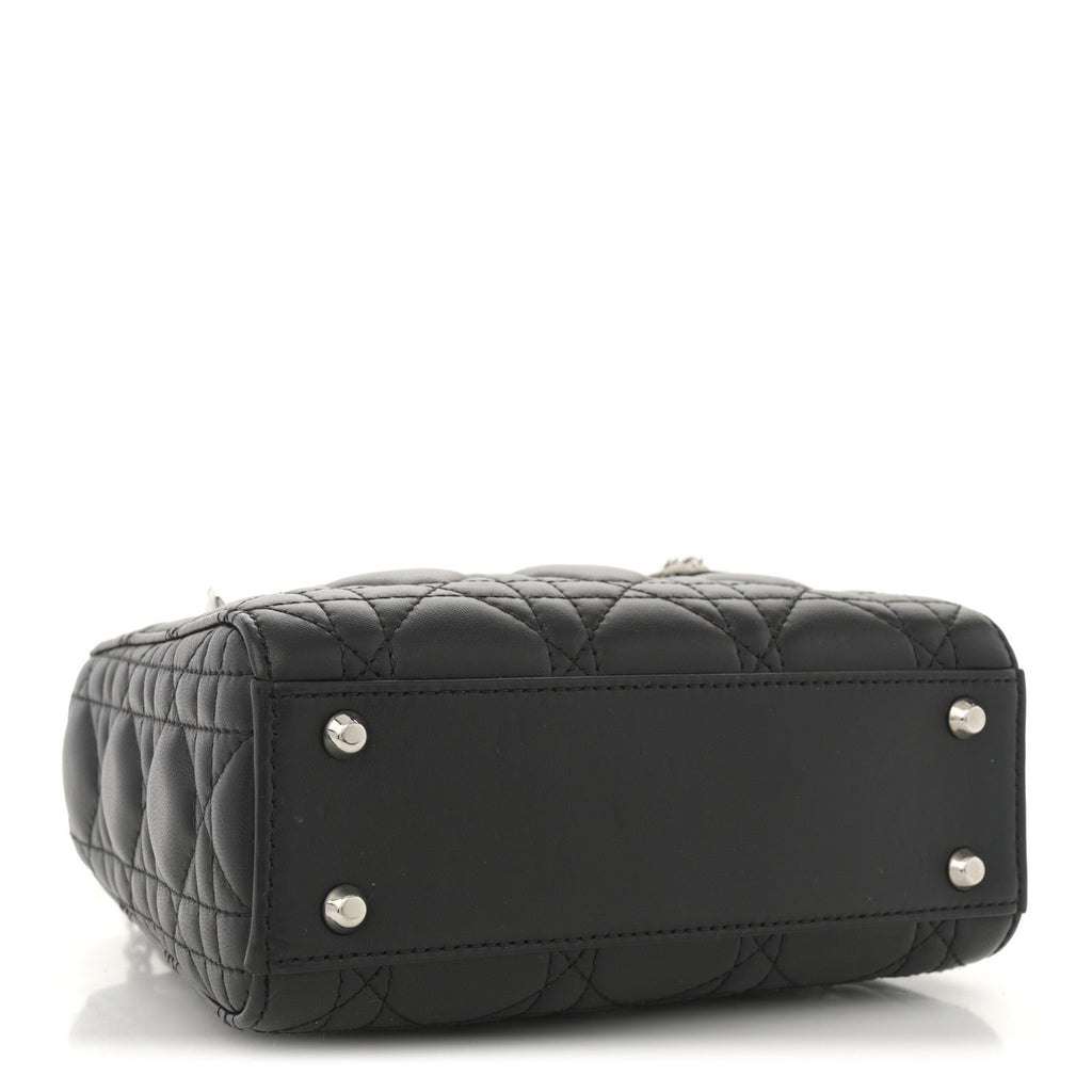 Lambskin Cannage Mini Lady Dior Black