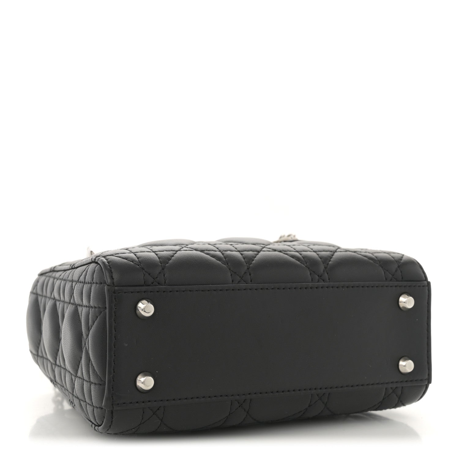 Lambskin Cannage Mini Lady Dior Black
