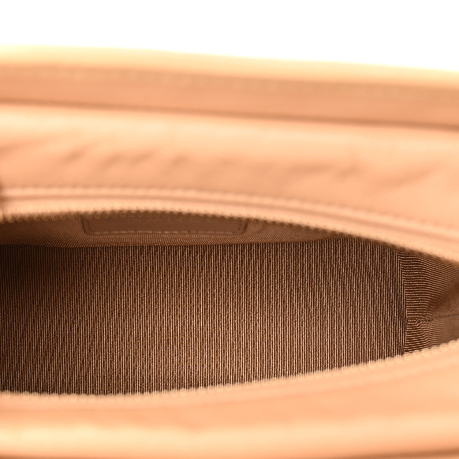 Aged Calfskin Chevron Quilted Small Gabrielle Hobo Beige