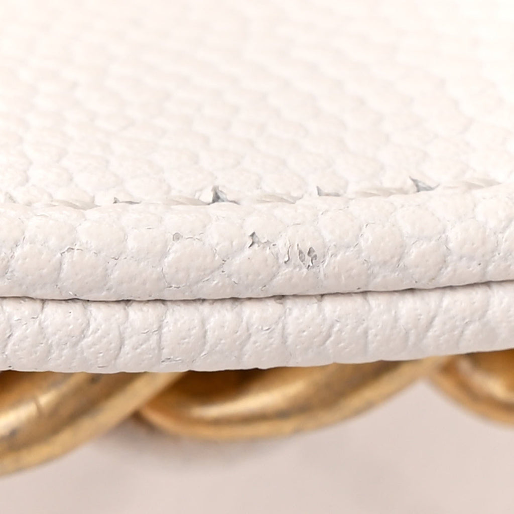 Caviar Quilted Medium Chanel 25 Handbag White