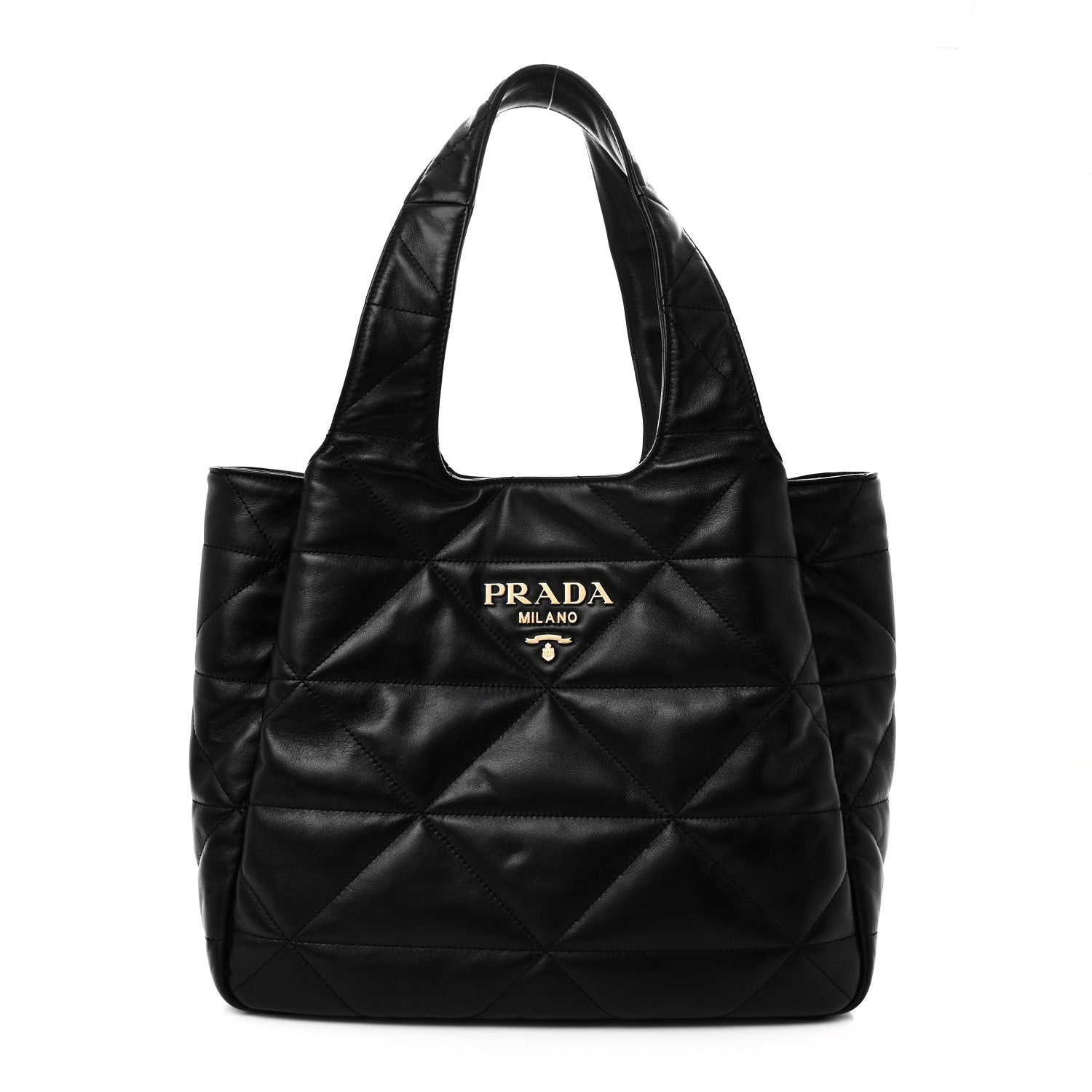 Nappa Quilted Medium Dynamique Tote Black