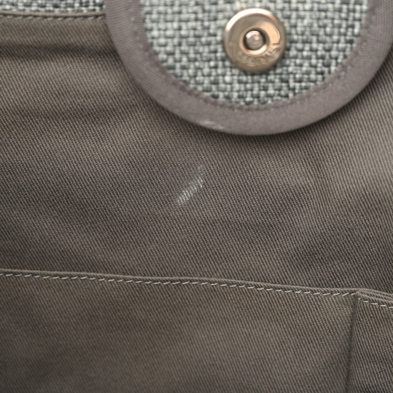 Woven Straw Raffia Large Deauville Tote Grey