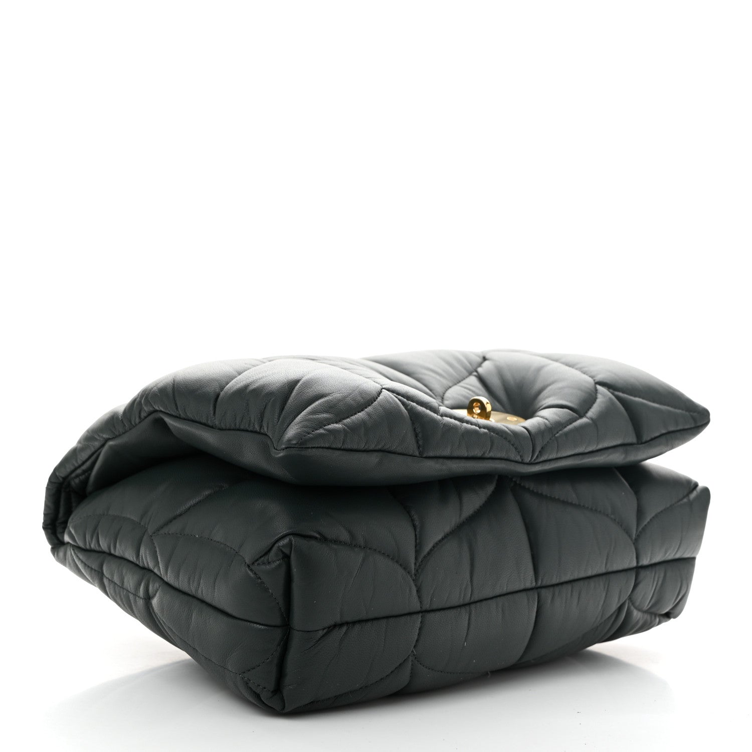 Nappa Pillow Quilted Little Softie Bag Mulberry Green