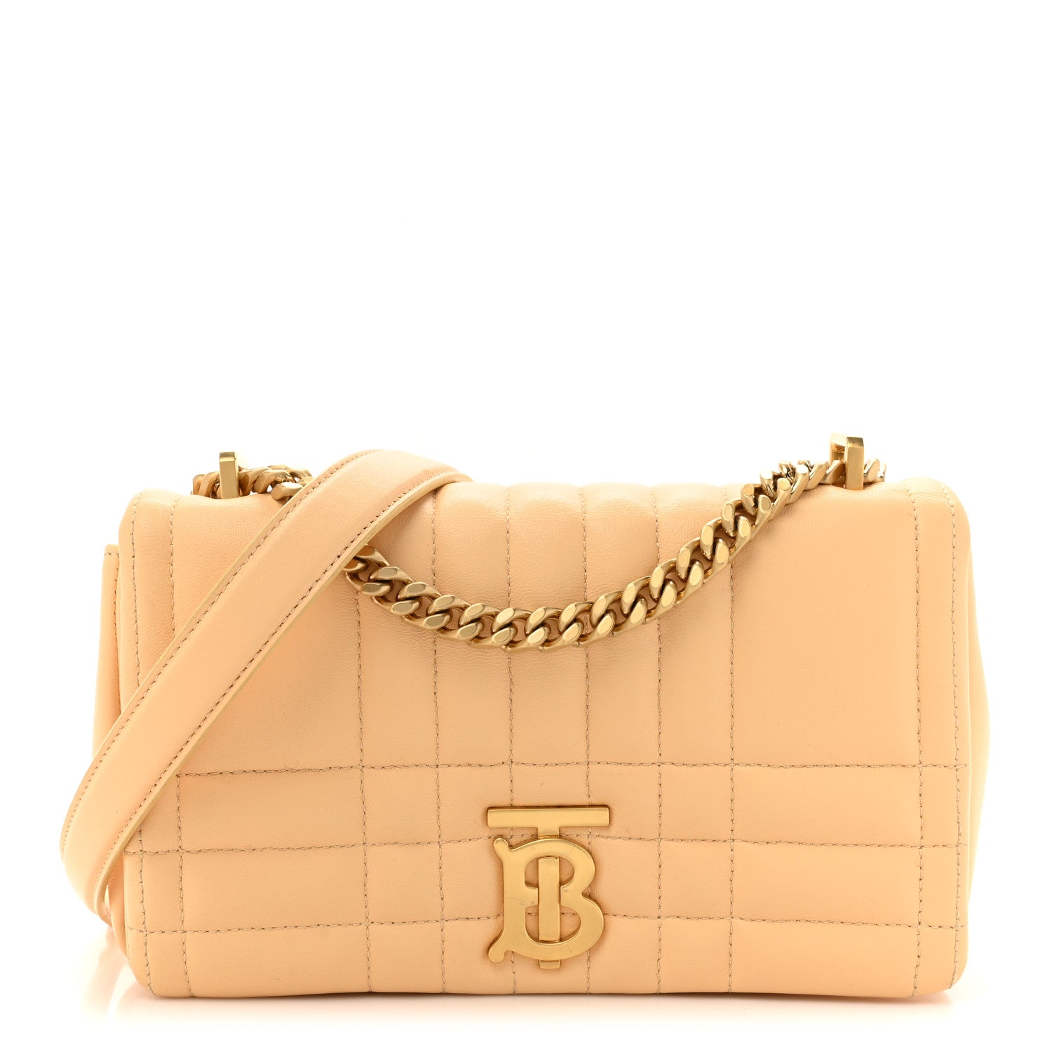 Lambskin Quilted Small Lola Bag Golden Sand