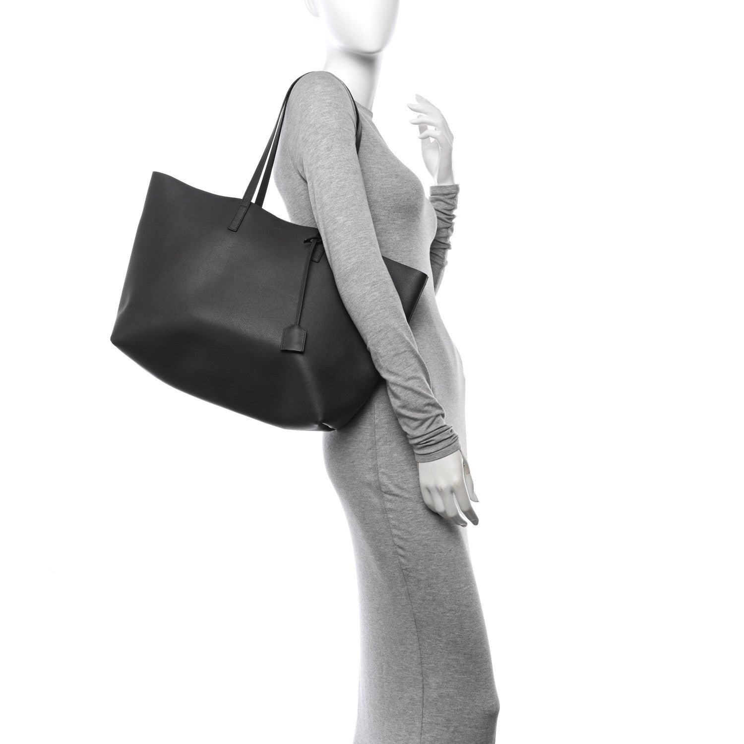 Calfskin Large Shopping Tote Earth
