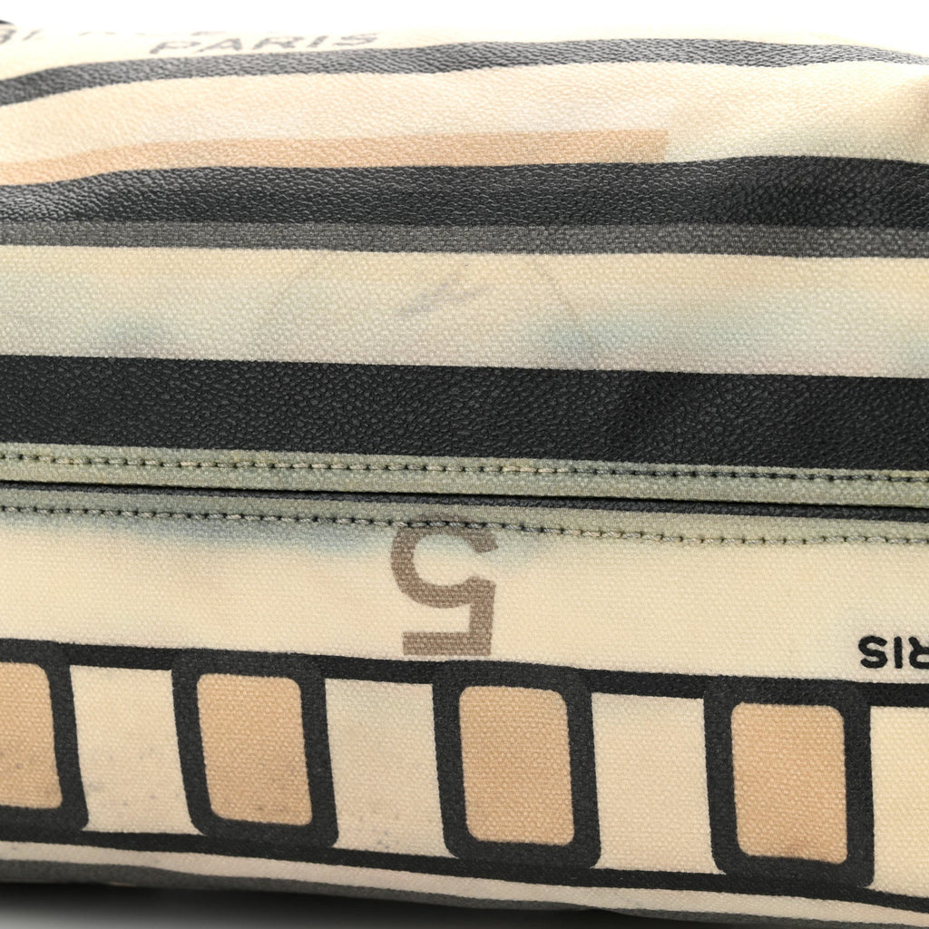 Coated Canvas Le Train Boston Bag Black