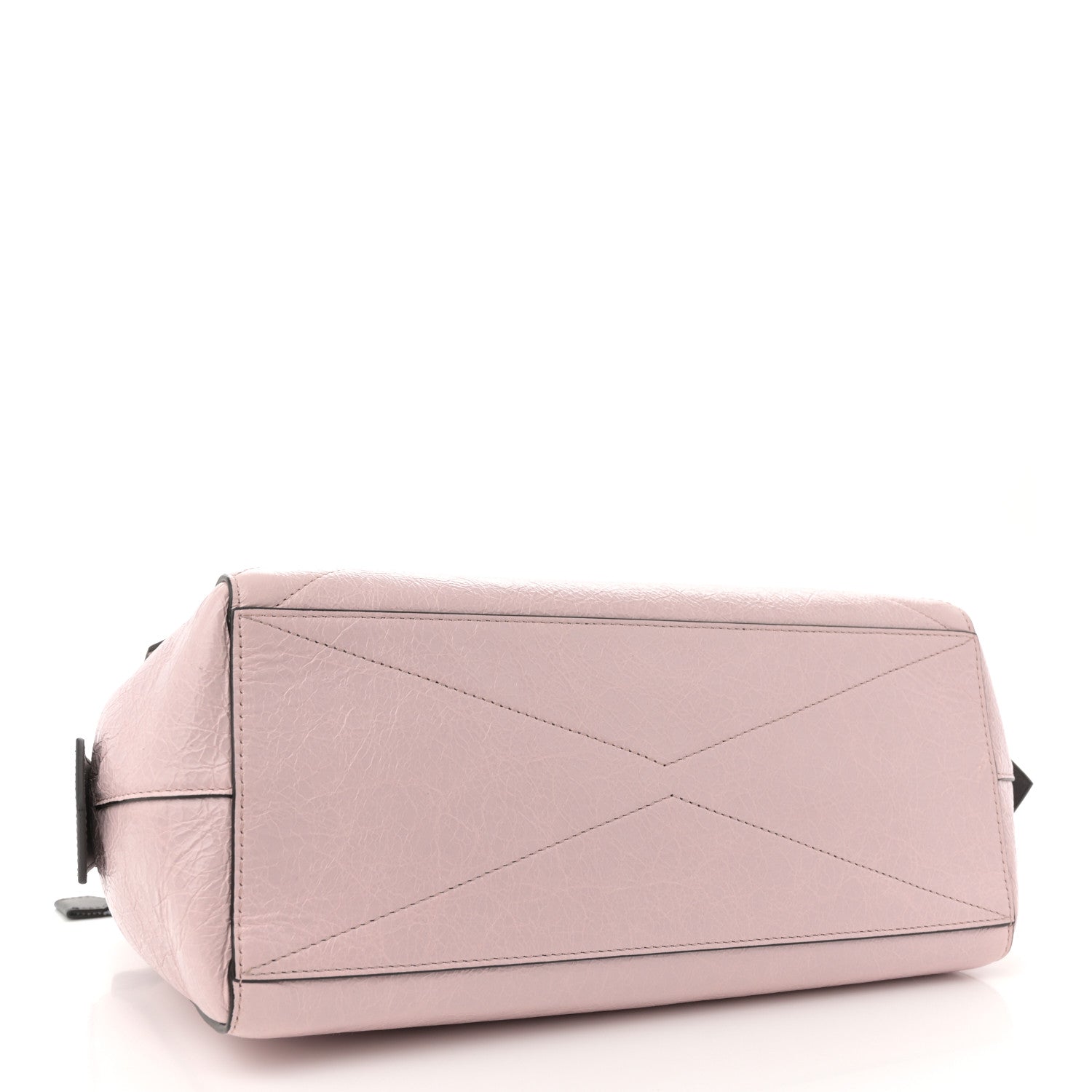 Creased Patent Calfskin Medium ID Flap Pink