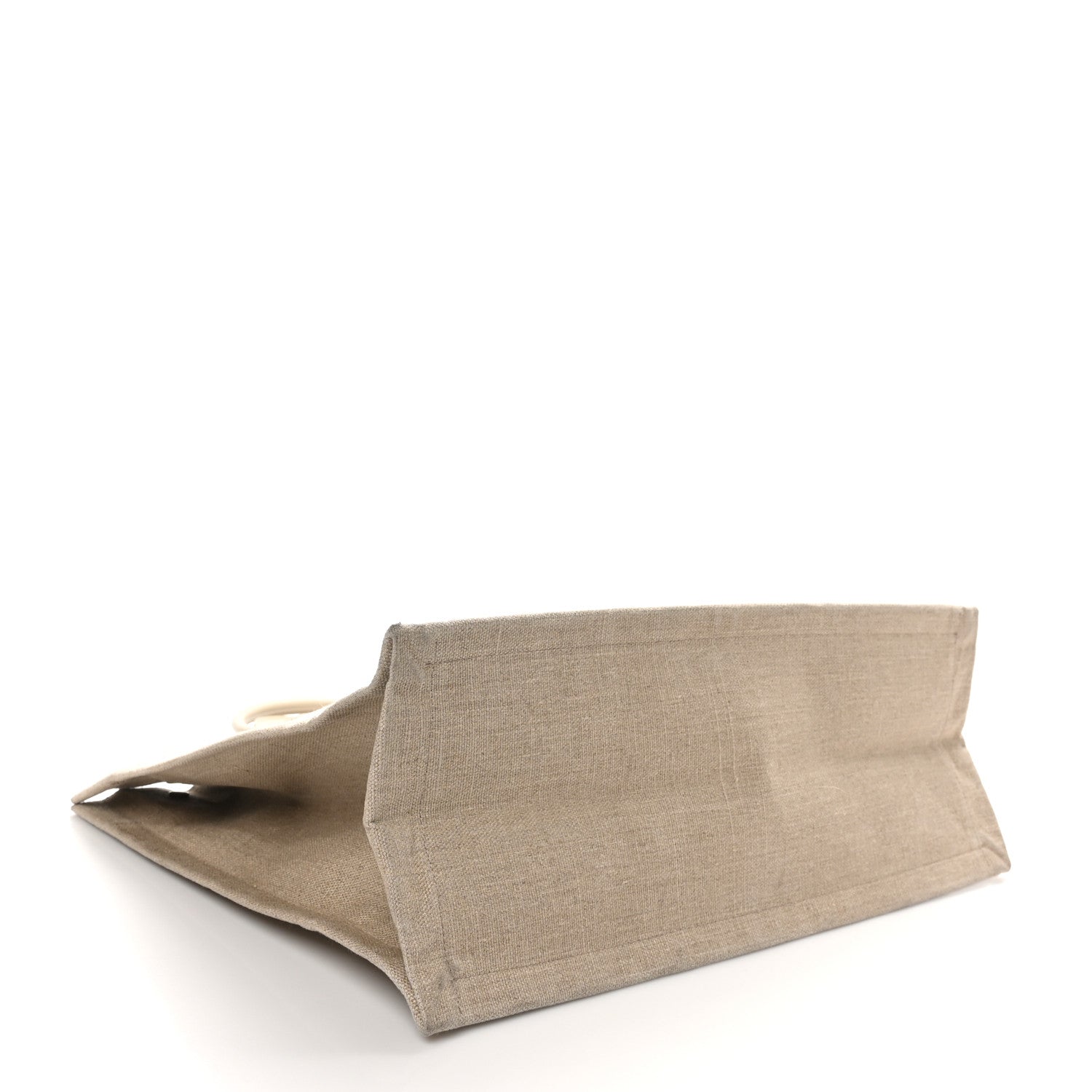 Linen Calfskin Rive Gauche Tote Beige Sea Salt