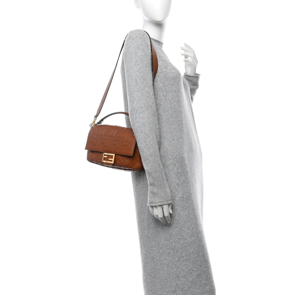 Nappa FF 1974 Embossed Baguette Coloniale