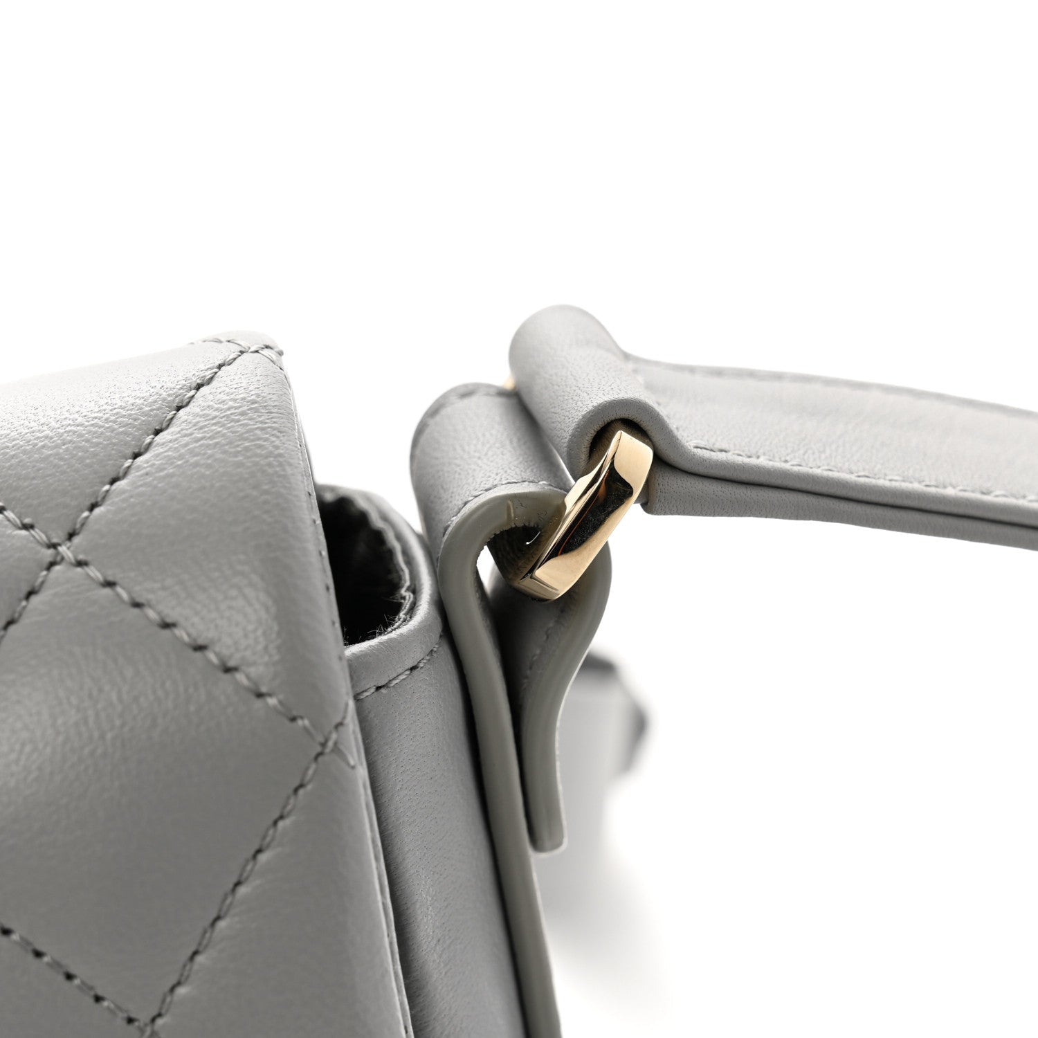 Calfskin Quilted Bolero De Chanel Flap Bag Grey