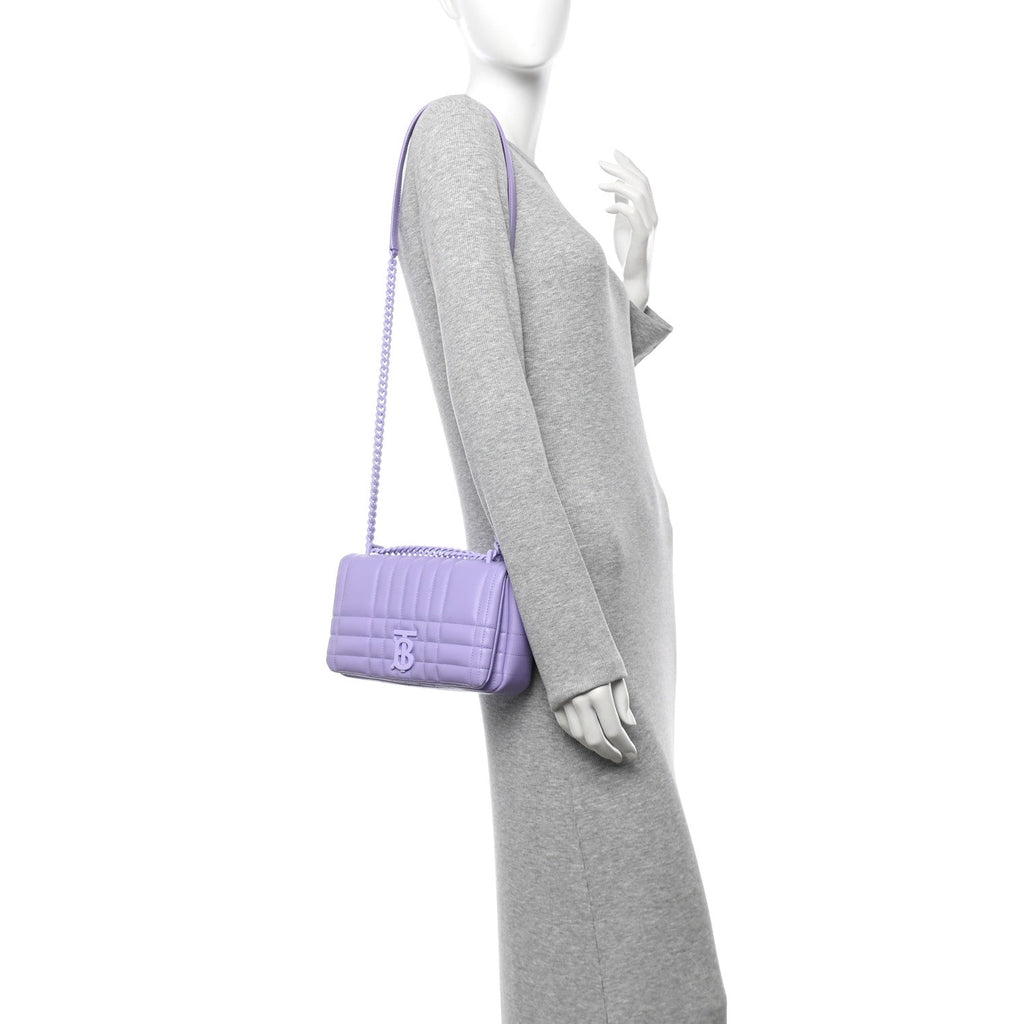 Lambskin Quilted Small Lola Bag Soft Violet