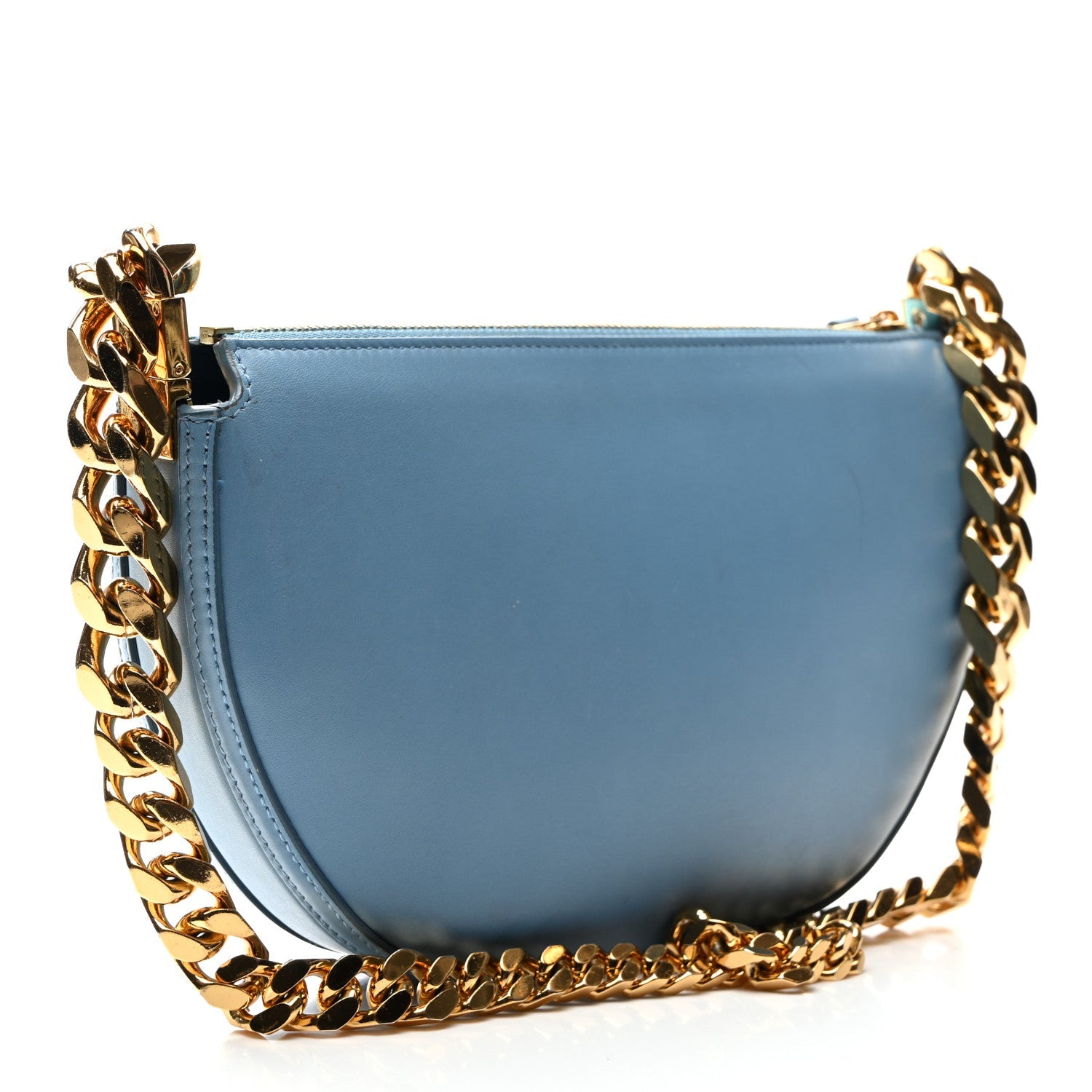 Lambskin Small Olympia Chain Shoulder Bag Pale Blue
