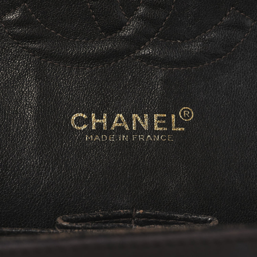 Lambskin Quilted Medium Double Flap Burgundy