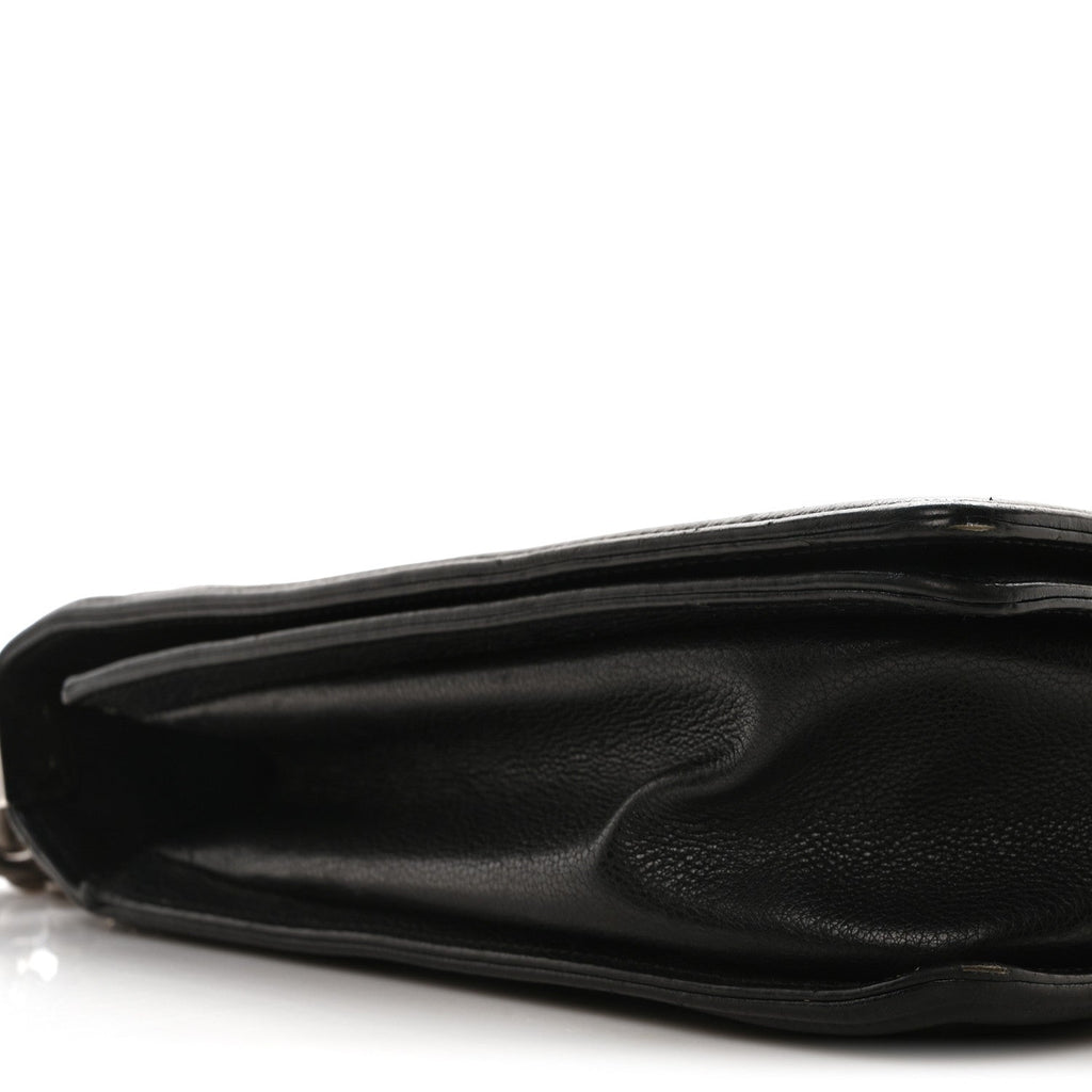 Caviar Quilted Large Boy Flap Black