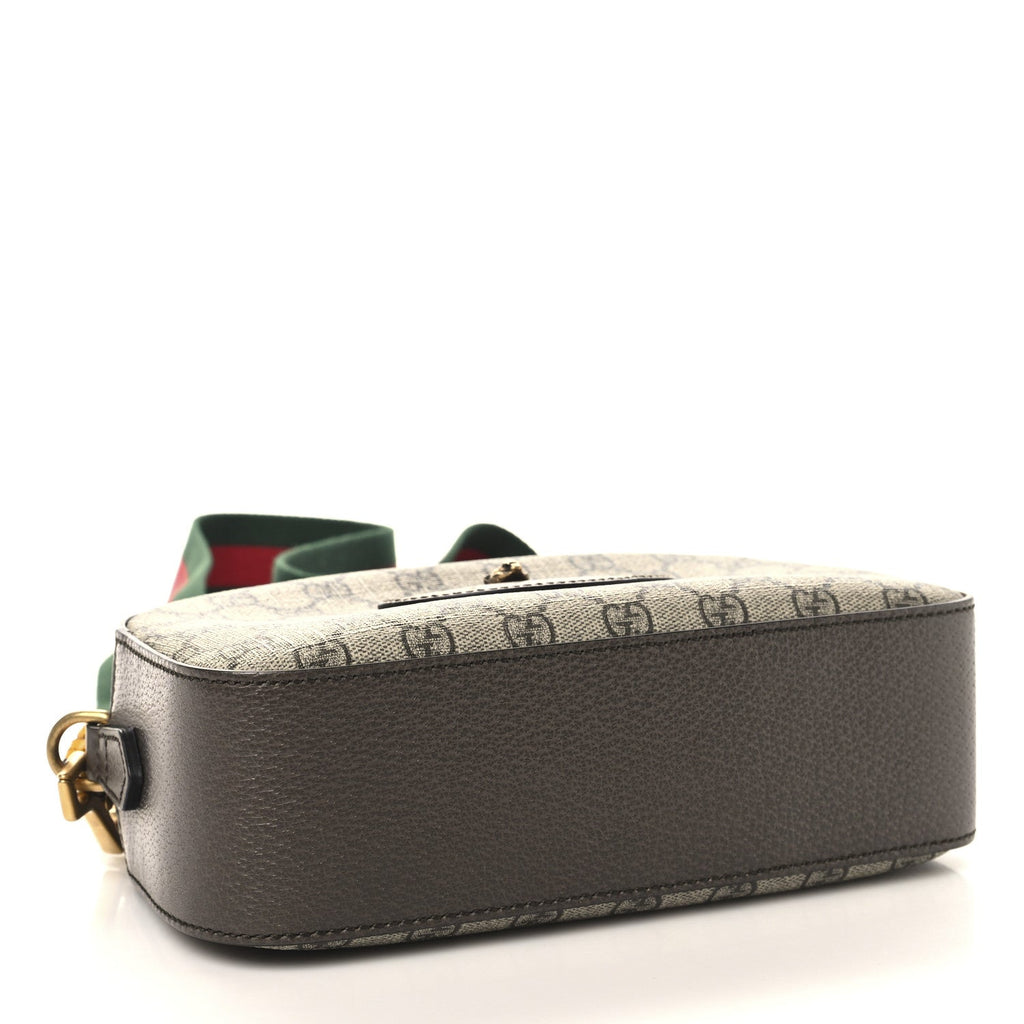 GG Supreme Monogram Web Neo Vintage Shoulder Bag Beige New Acero Crop