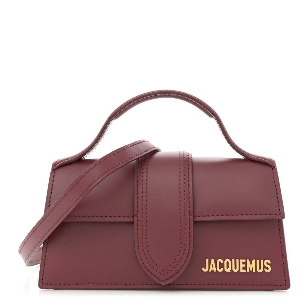 Smooth Calfskin Le Bambino Dark Burgundy
