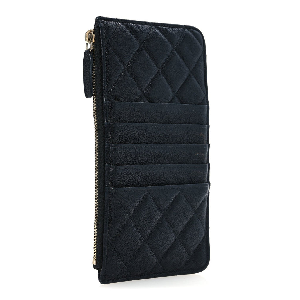 Caviar Quilted Boy iPhone Pouch Black