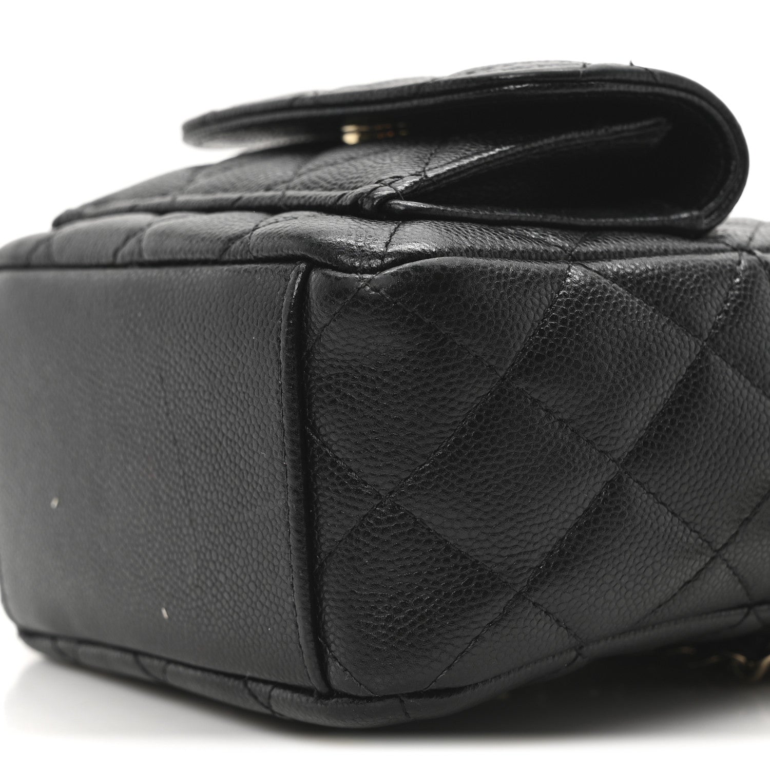 Caviar Quilted CC Mini Classic Backpack Black
