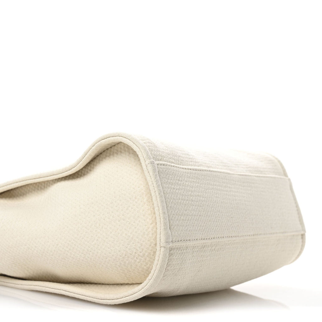 Mixed Fibers Small Deauville Tote White