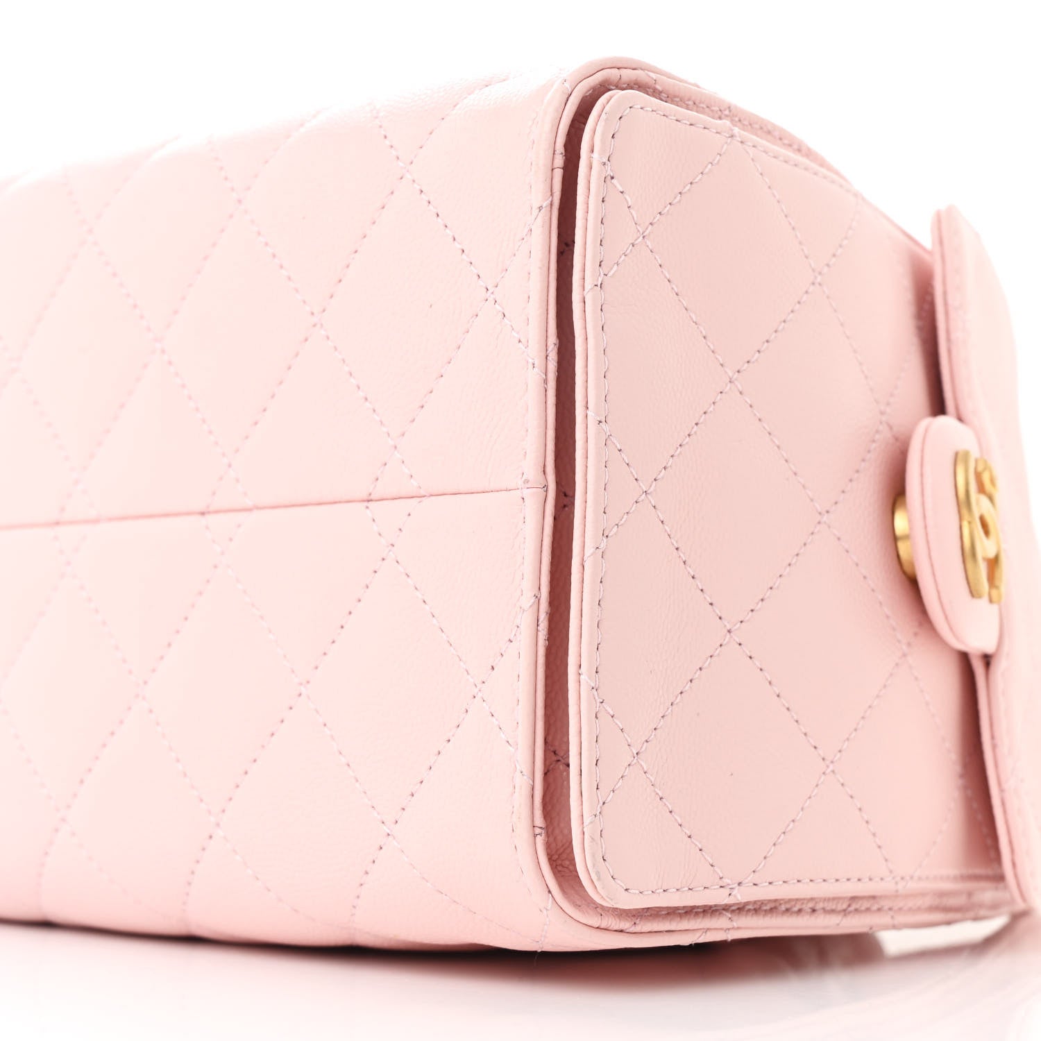 Caviar Quilted Small Chanel 25 Handbag Light Pink