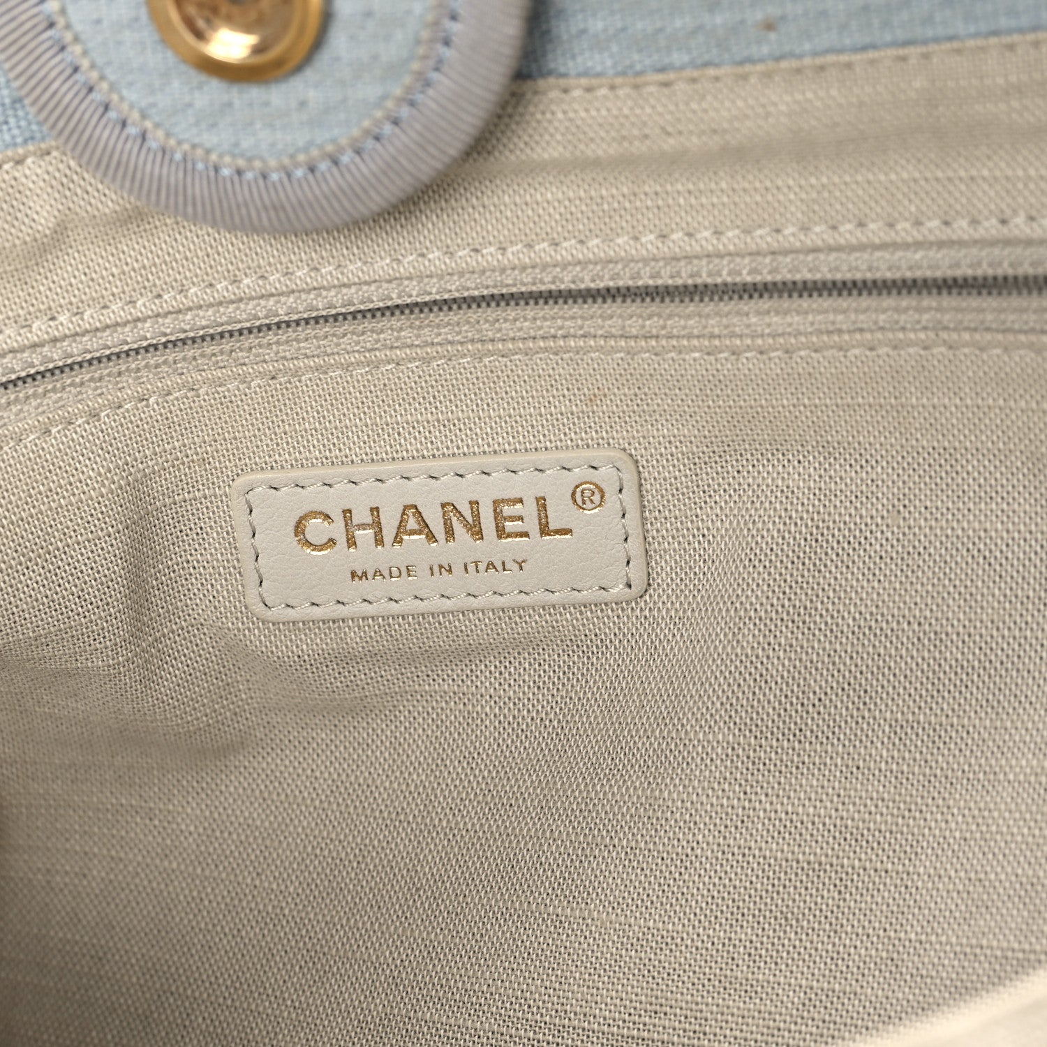 Mixed Fibers Small Deauville Tote Light Blue