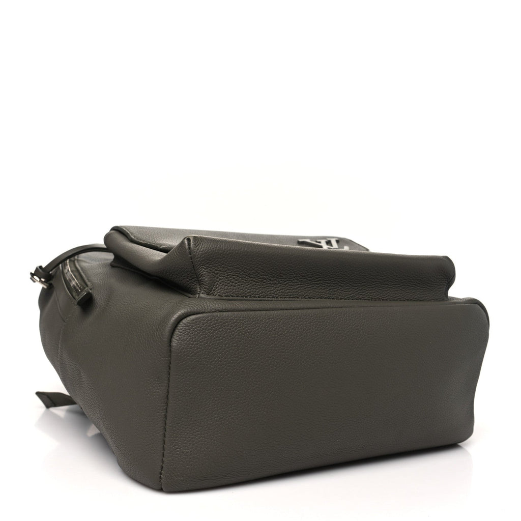 Grained Calfskin Aerogram Takeoff Backpack Grey