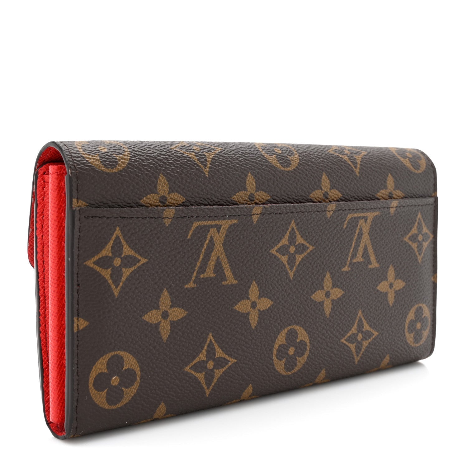 Monogram Sarah Wallet NM Coquelicot