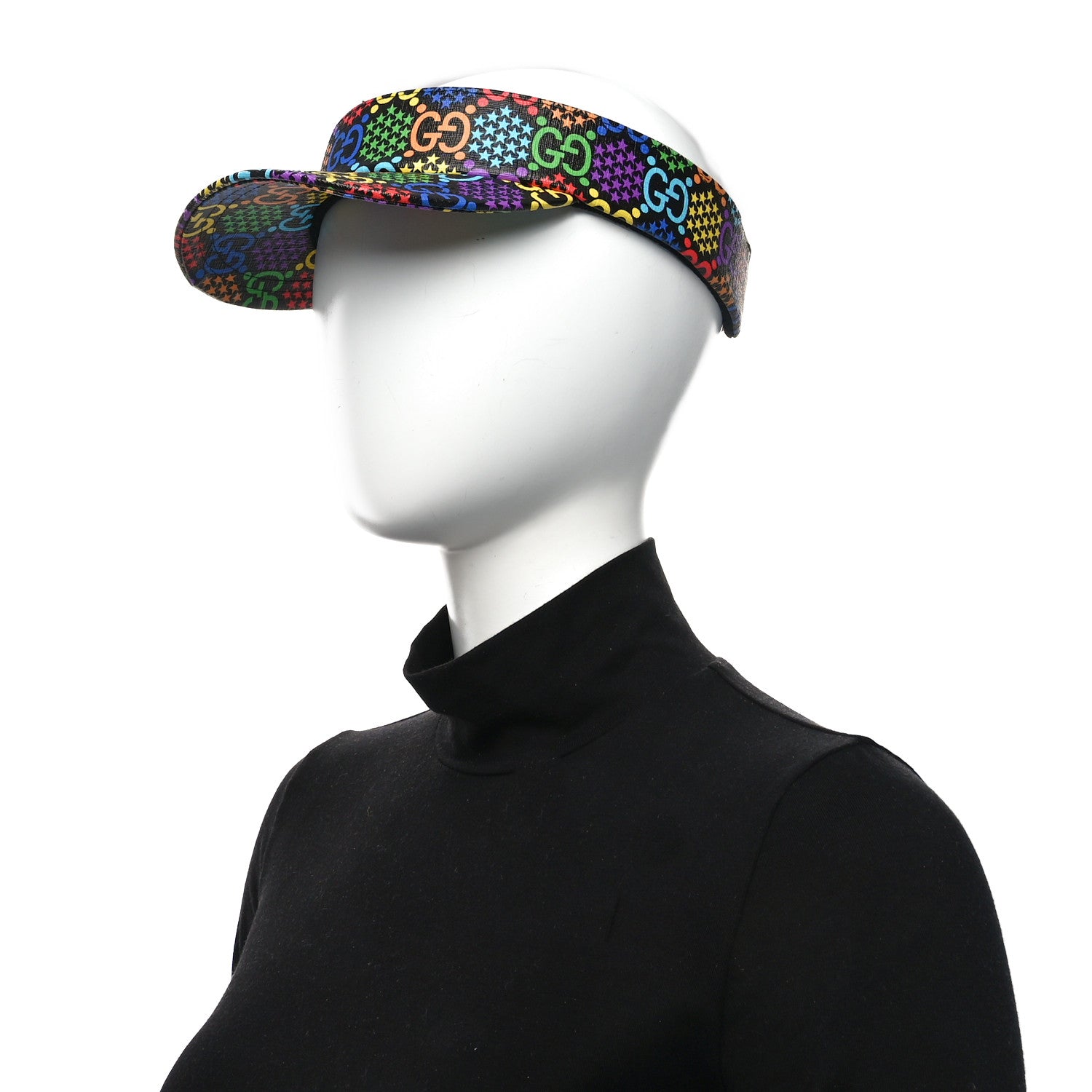 GG Supreme Monogram Psychedelic Izzy Visor M Black Multicolor